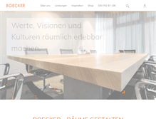 Tablet Screenshot of boecker-buerogestaltung.de